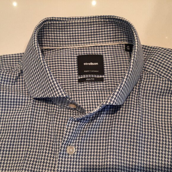 Strellson Button Down Shirt - Slim Fit - Tessitura Monti Woven in Italy - Picture 2 of 9